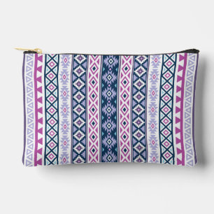 Aztec gestileerd (V) PTN roze paars blauw wit Etui