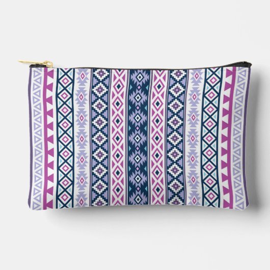 Aztec gestileerd (V) PTN roze paars blauw wit Etui (Voorkant)