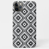 Aztec gestileerde BW + grijs symboolpatroon Case-Mate iPhone Case (Achterkant)
