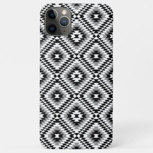 Aztec gestileerde BW + grijs symboolpatroon Case-Mate iPhone Case