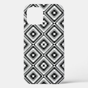 Aztec gestileerde BW + grijs symboolpatroon Case-Mate iPhone Case
