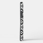 Aztec gestileerde BW + grijs symboolpatroon Case-Mate iPhone Case (Achterkant / Rechts)