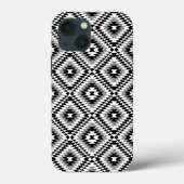 Aztec gestileerde BW + grijs symboolpatroon Case-Mate iPhone Case (Achterkant)