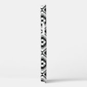 Aztec gestileerde BW + grijs symboolpatroon Case-Mate iPhone Case (Achterkant / Rechts)