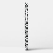 Aztec gestileerde BW + grijs symboolpatroon Case-Mate iPhone Case (Achterkant / Links)