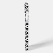 Aztec gestileerde BW + grijs symboolpatroon Case-Mate iPhone Case (Achterkant / Links)