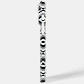 Aztec gestileerde BW + grijs symboolpatroon Case-Mate iPhone Case (Achterkant / Links)