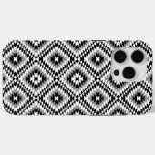 Aztec gestileerde BW + grijs symboolpatroon Case-Mate iPhone Case (Achterkant (horizontaal))