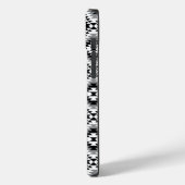 Aztec gestileerde BW + grijs symboolpatroon Case-Mate iPhone Case (Achterkant / Links)