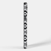 Aztec gestileerde BW + grijs symboolpatroon Case-Mate iPhone Case (Achterkant / Rechts)