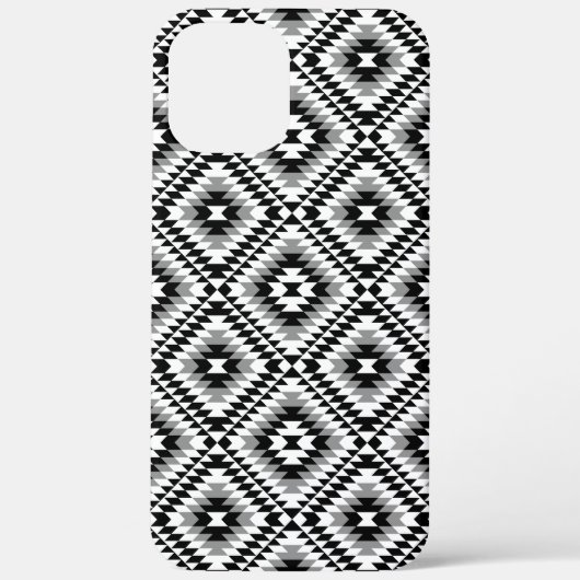 Aztec gestileerde BW + grijs symboolpatroon Case-Mate iPhone Case (Achterkant)