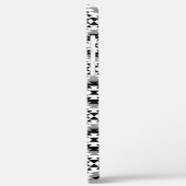 Aztec gestileerde BW + grijs symboolpatroon Case-Mate iPhone Case (Achterkant / Links)