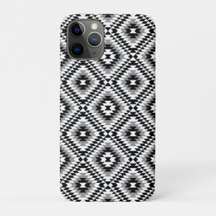 Aztec gestileerde BW + grijs symboolpatroon Case-Mate iPhone Case