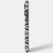 Aztec gestileerde BW + grijs symboolpatroon Case-Mate iPhone Case (Achterkant / Links)