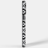 Aztec gestileerde BW + grijs symboolpatroon Case-Mate iPhone Case (Achterkant / Rechts)