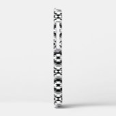 Aztec gestileerde BW + grijs symboolpatroon Case-Mate iPhone Case (Achterkant / Links)