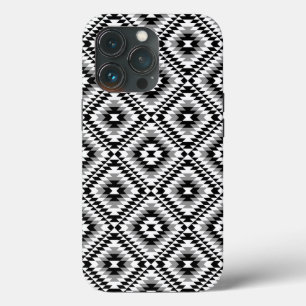 Aztec gestileerde BW + grijs symboolpatroon Case-Mate iPhone Case
