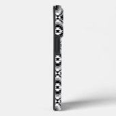 Aztec gestileerde BW + grijs symboolpatroon Case-Mate iPhone Case (Achterkant / Rechts)