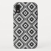 Aztec gestileerde BW + grijs symboolpatroon Case-Mate iPhone Case (Achterkant)