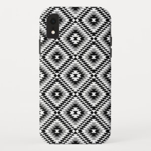 Aztec gestileerde BW + grijs symboolpatroon Case-Mate iPhone Case
