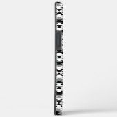 Aztec gestileerde BW + grijs symboolpatroon Case-Mate iPhone Case (Achterkant / Rechts)