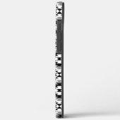 Aztec gestileerde BW + grijs symboolpatroon Case-Mate iPhone Case (Achterkant / Links)