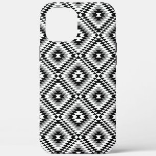 Aztec gestileerde BW + grijs symboolpatroon Case-Mate iPhone Case