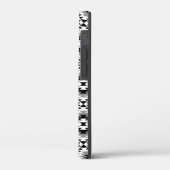 Aztec gestileerde BW + grijs symboolpatroon Case-Mate iPhone Case (Achterkant / Links)