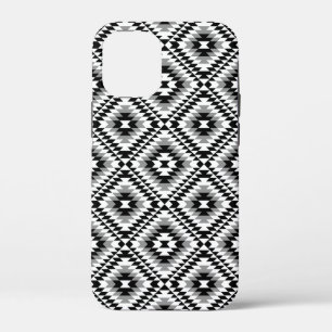 Aztec gestileerde BW + grijs symboolpatroon Case-Mate iPhone Case