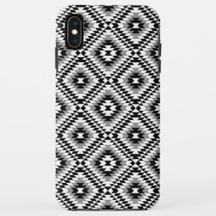 Aztec gestileerde BW + grijs symboolpatroon Case-Mate iPhone Case
