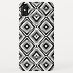 Aztec gestileerde BW + grijs symboolpatroon Case-Mate iPhone Case