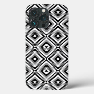 Aztec gestileerde BW + grijs symboolpatroon Case-Mate iPhone Case