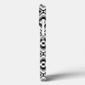Aztec gestileerde BW + grijs symboolpatroon Case-Mate iPhone Case (Achterkant / Links)