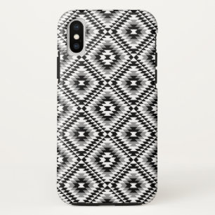 Aztec gestileerde BW + grijs symboolpatroon Case-Mate iPhone Case
