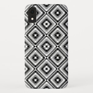 Aztec gestileerde BW + grijs symboolpatroon Case-Mate iPhone Case