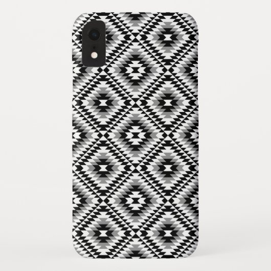 Aztec gestileerde BW + grijs symboolpatroon Case-Mate iPhone Case (Achterkant)