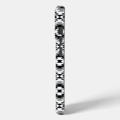 Aztec gestileerde BW + grijs symboolpatroon Case-Mate iPhone Case (Achterkant / Links)