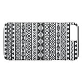 Aztec - Gestuurd patroonzwart/wit Case-Mate iPhone Case (Achterkant (Horizontaal))