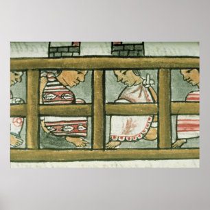 Aztec gevangenen uit de "Florentijnse Codex" Poster