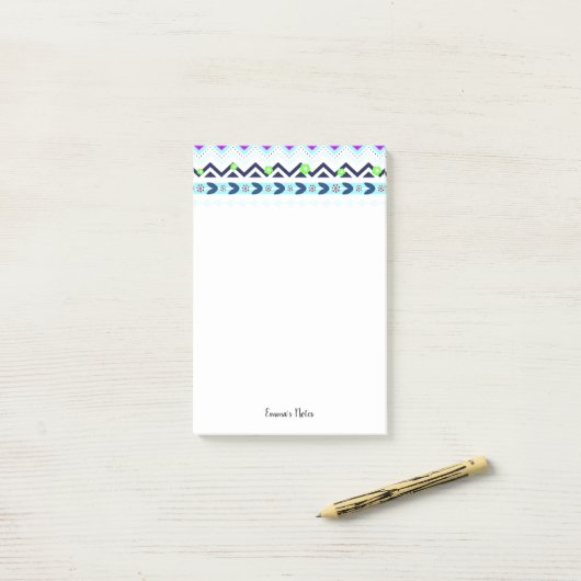 Aztec Girl Post-it® Notes (Op bureau)