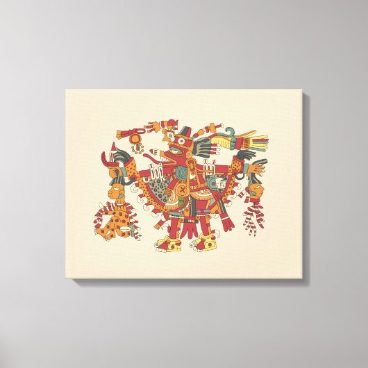 Aztec god canvas afdruk (Voorkant)
