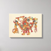 Aztec god canvas afdruk (Voorkant)