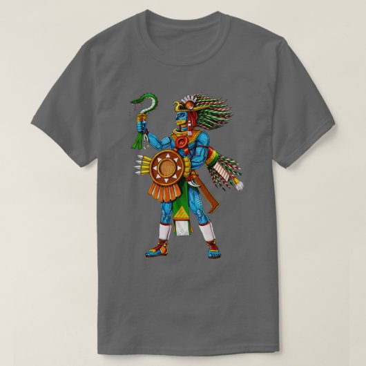 Aztec God Huitzilopochtli T-shirt (Design voorkant)