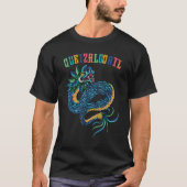 Aztec God Quetzalcoatl Cool Snake Dragon Inca Maya T-shirt (Voorkant)