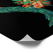 Aztec God Quetzalcoatl Snake Dragon Inca Maya Civi Poster (Hoek)