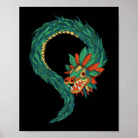 Aztec God Quetzalcoatl Snake Dragon Inca Maya Civi