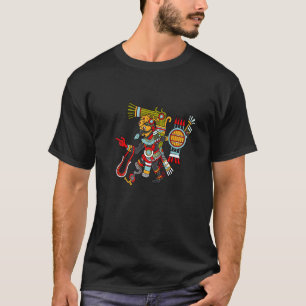 Aztec god van de nacht in Tezcatlipoca T-shirt