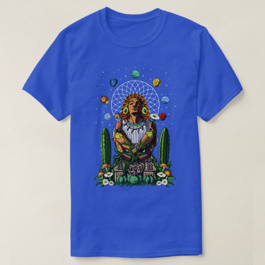 Aztec God Xochipilli T-shirt (Design voorkant)