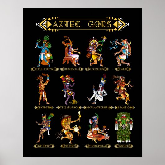 Aztec Gods Poster (Voorkant)