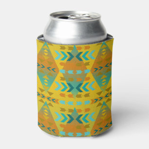 Aztec Gold, Aqua Pattern Koelbox Blikjeskoeler